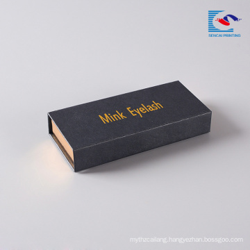 Luxury custom gift false eyelash cardboard packaging box with magnet